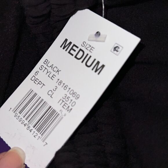 DEF LEPPARD Black Joggers-M NWT! - Picture 8 of 8